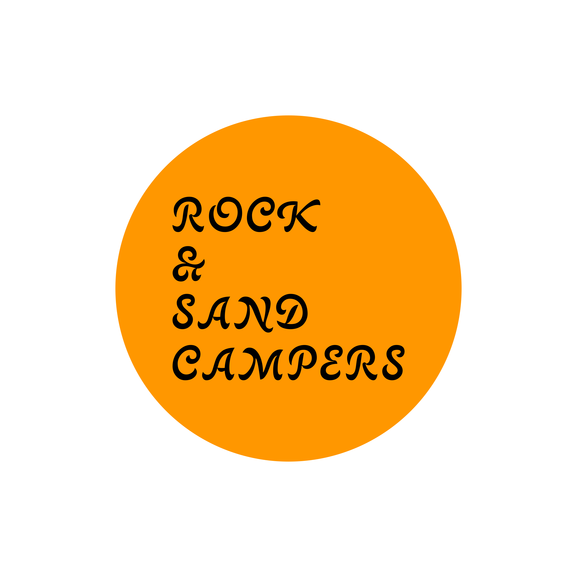 Company logo “Rock & Sand campers”