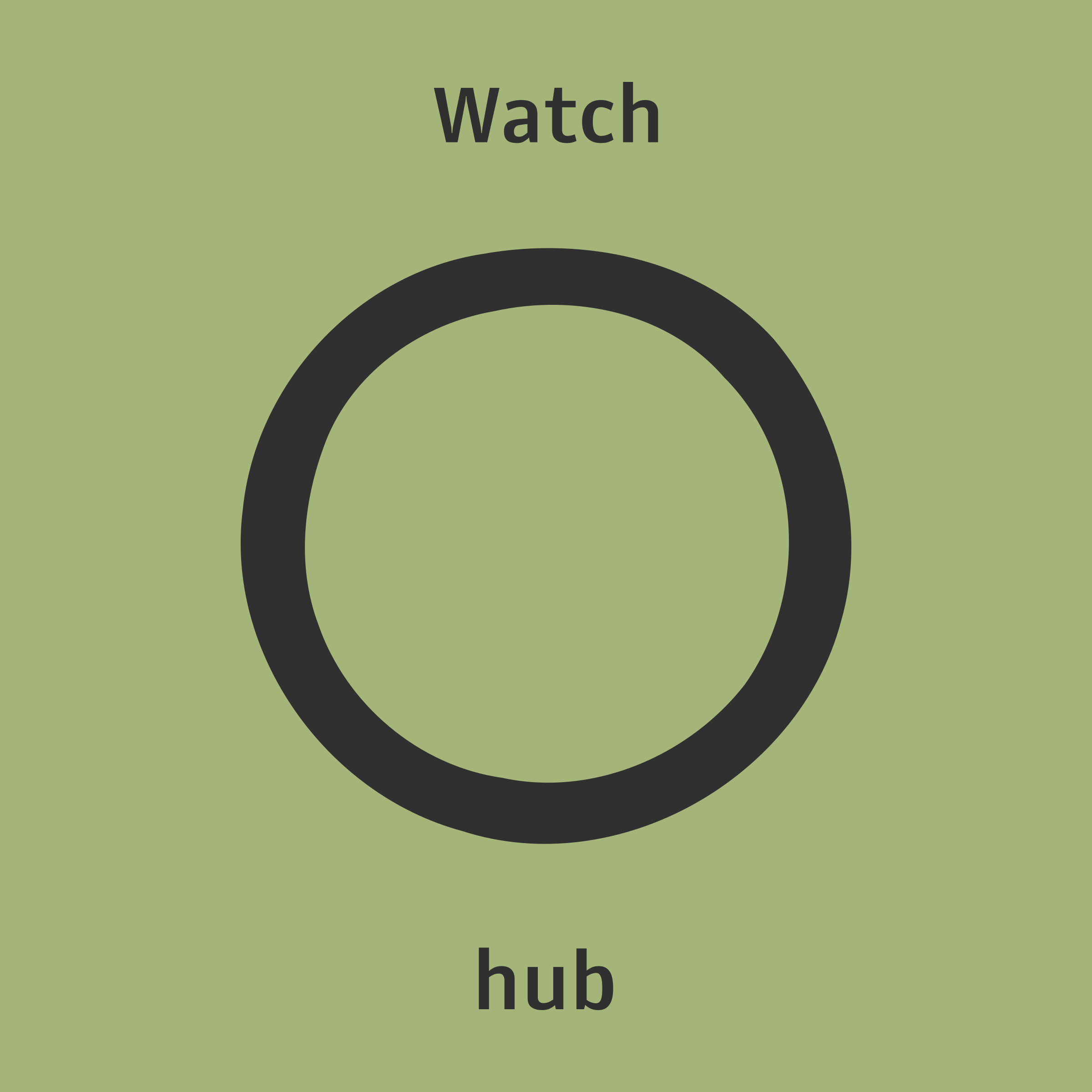 Логотип компании «Watch hub»