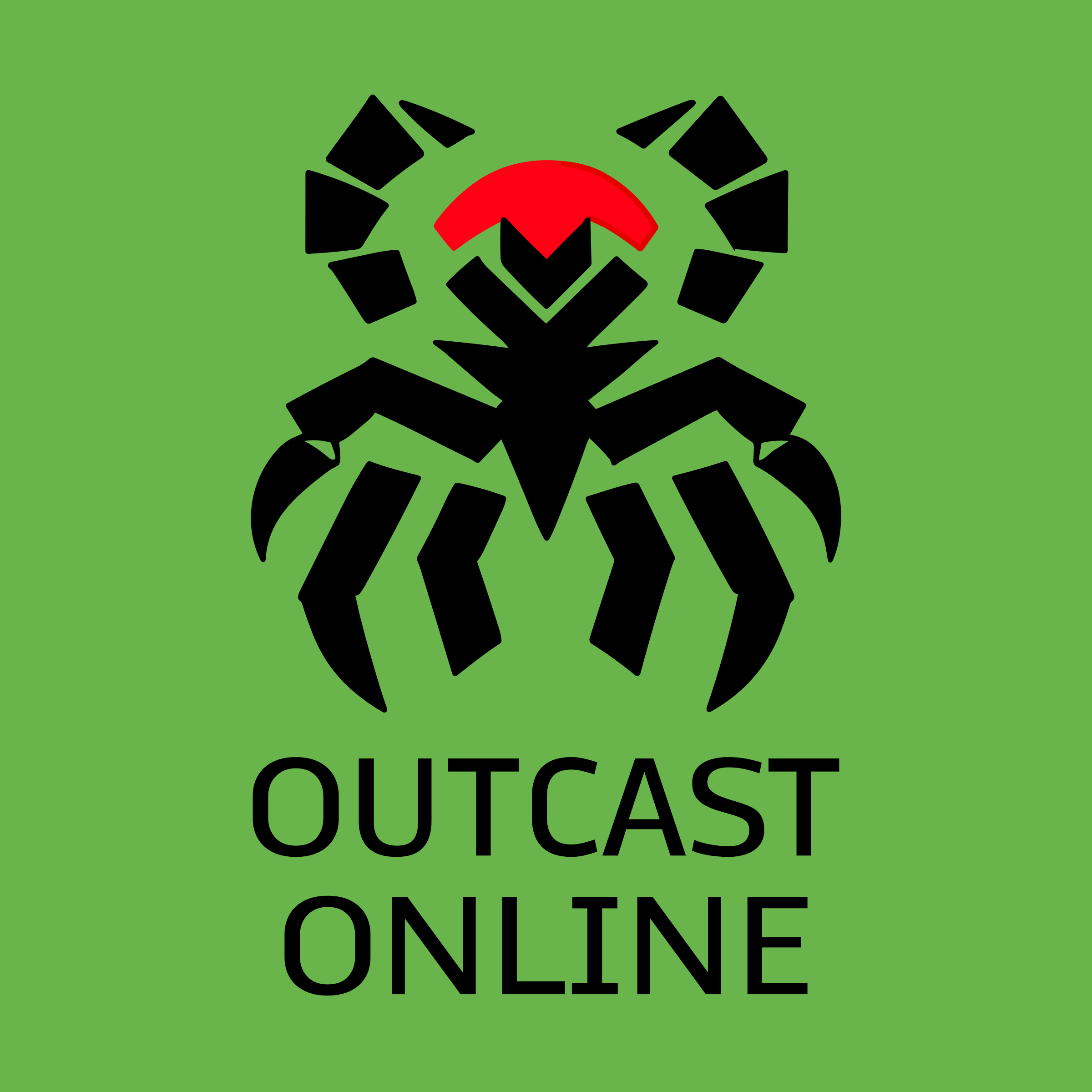 Логотип компании «OUTCAST ONLINE»