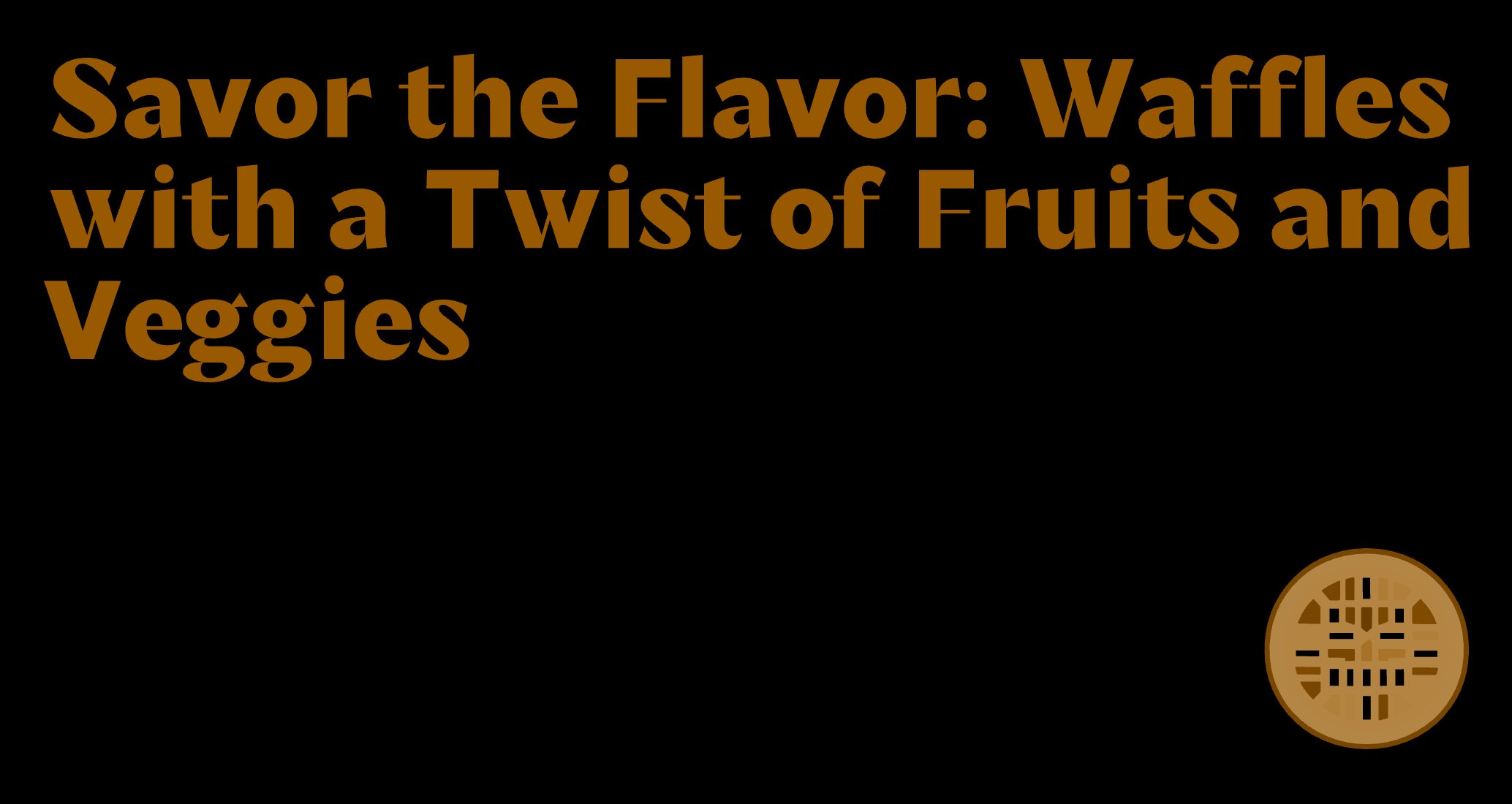 Logo of Crazy Waffles