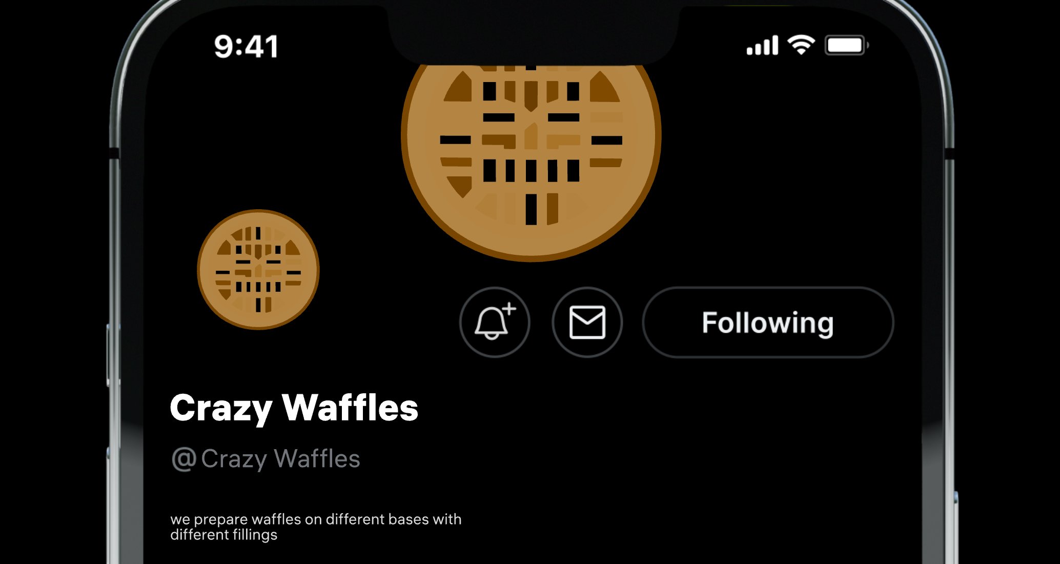 Company logo «Crazy Waffles» 1