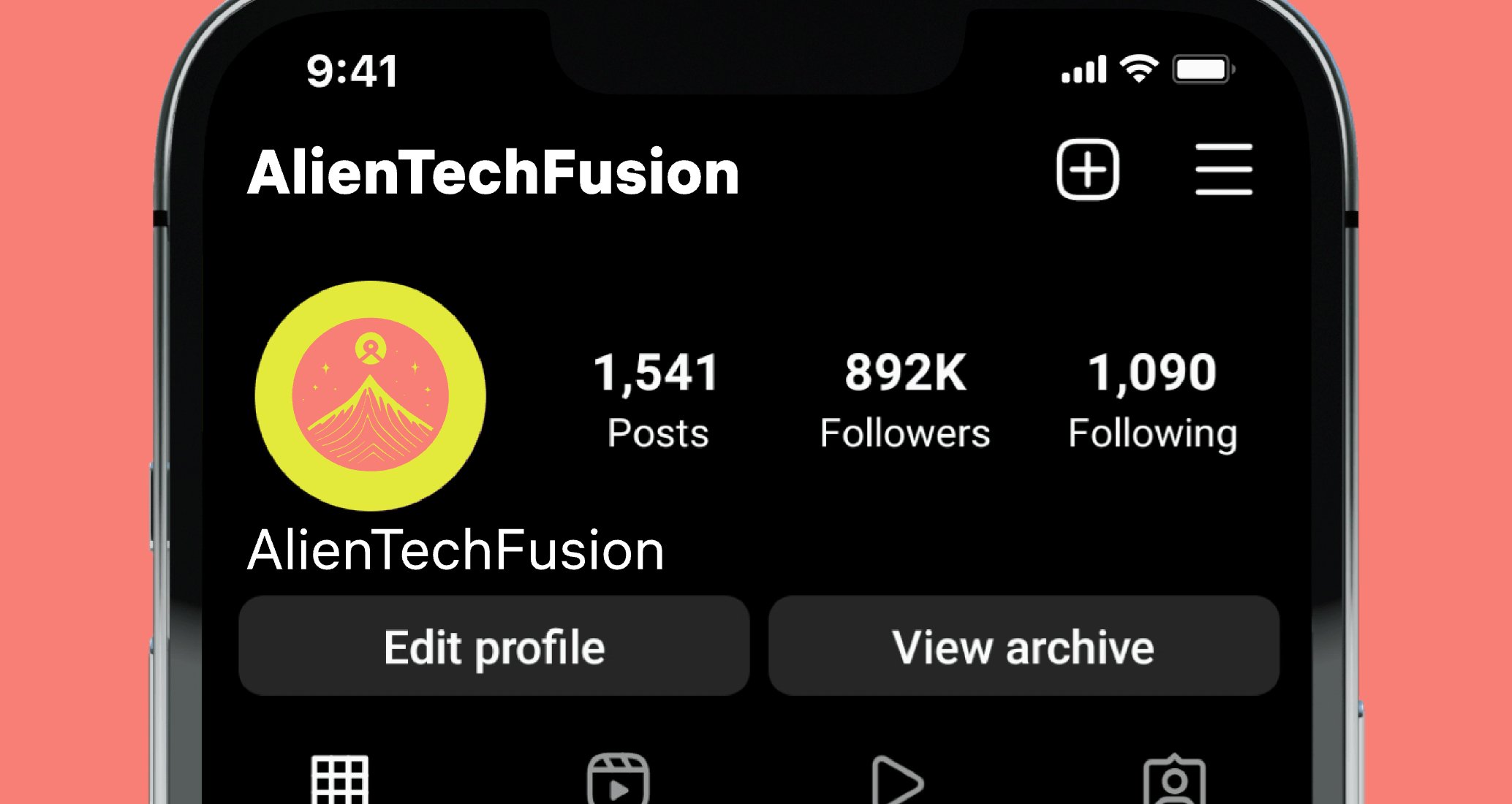 Company logo «AlienTechFusion» 1