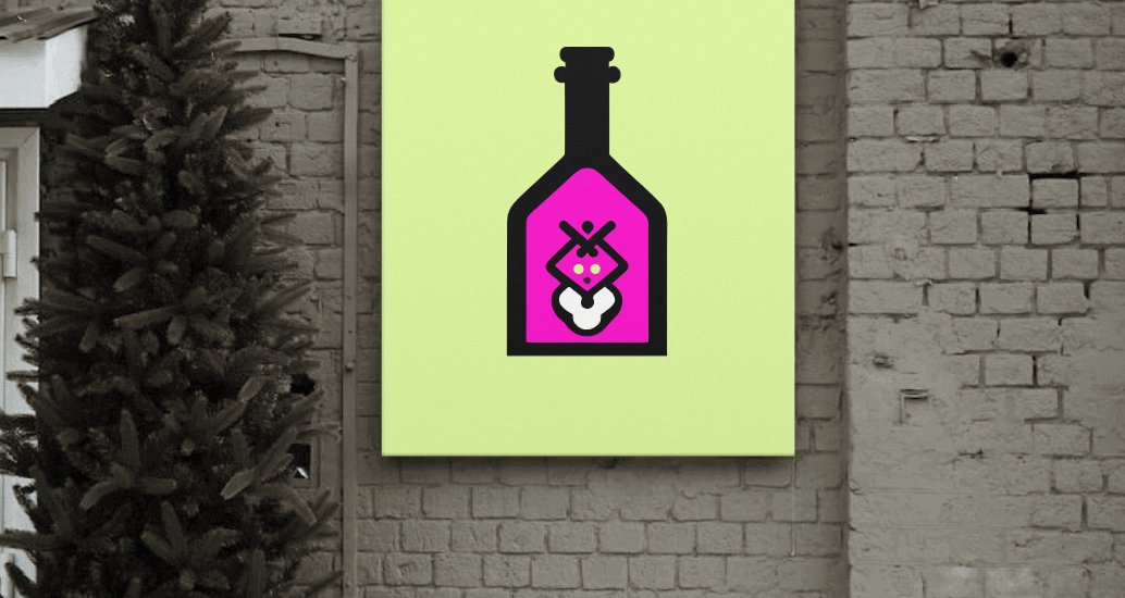 Company logo «Rwine - in alco we trust» 4