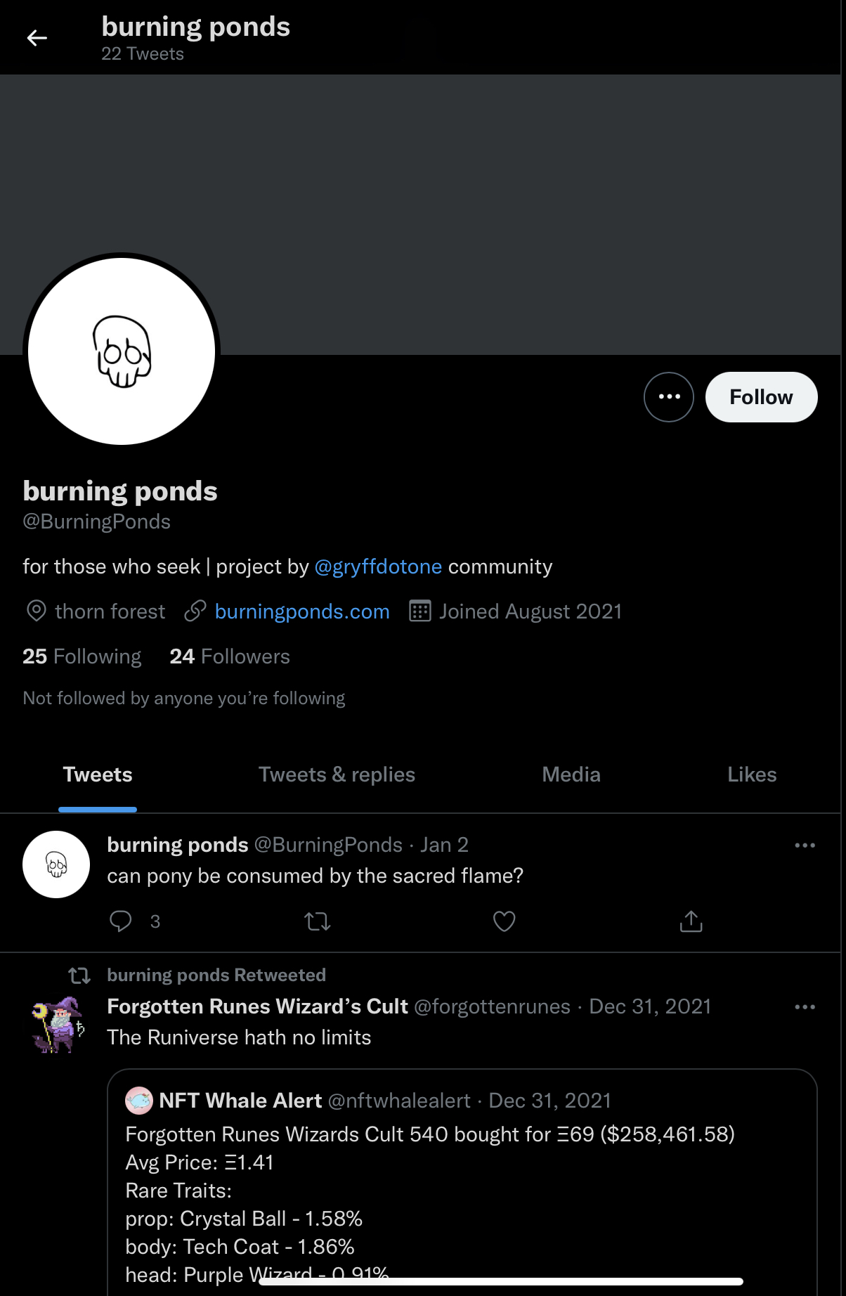 Logo of burning ponds